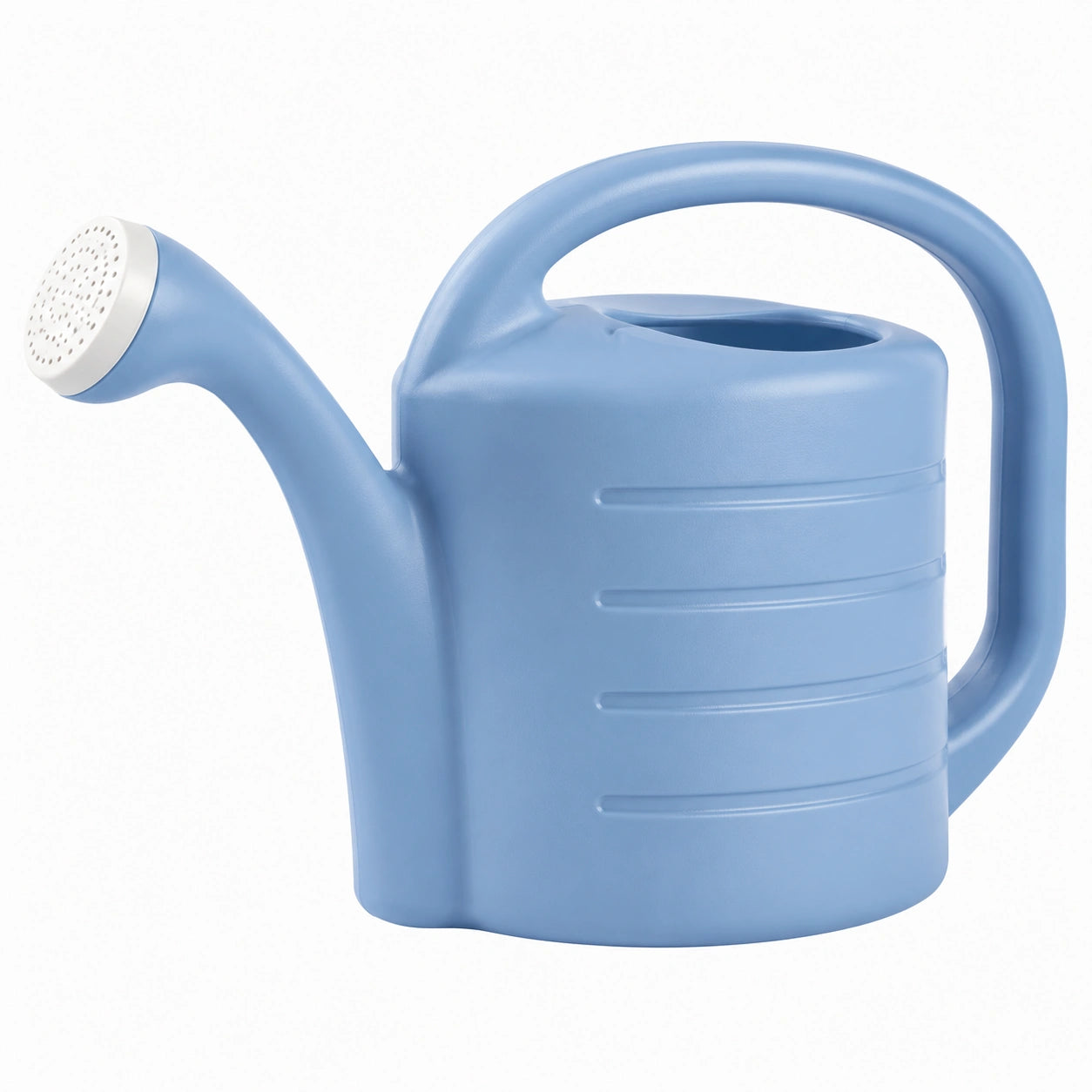 Arrosoir 2 L en plastique bleu avec pomme d'arrosage et poignée intégrée
